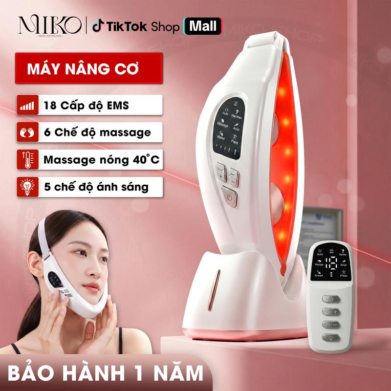 Máy Nâng Cơ Trẻ Hoá 18 Cấp độ - 6 chế độ, Hỗ Trợ Giảm Mỡ Nọng Cằm, Giảm Mỡ Mặt, Định Hình Khuôn Mặt V-Line, Massage Nóng Lạnh, Công Nghệ Ánh Sáng Sinh Học, bảo hành 12 tháng