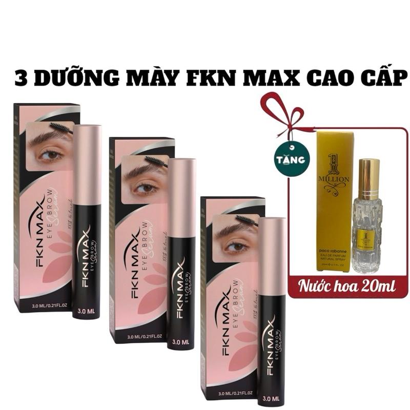 Shop Bình Dương 3 Dưỡng Mày FKN MAX VIP X5 Cao Cấp. Tặng nước hoa Dung Tích 3ml Dạng serrum. Hỗ trợ cải thiện lông mày thưa ít. Nam nữ đều sử dụng được. Trang Điểm Mascara Cosmetic Mỹ Phẩm
