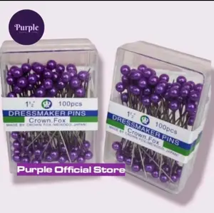 JARUM PENTUL ISI 100PCS UNGU