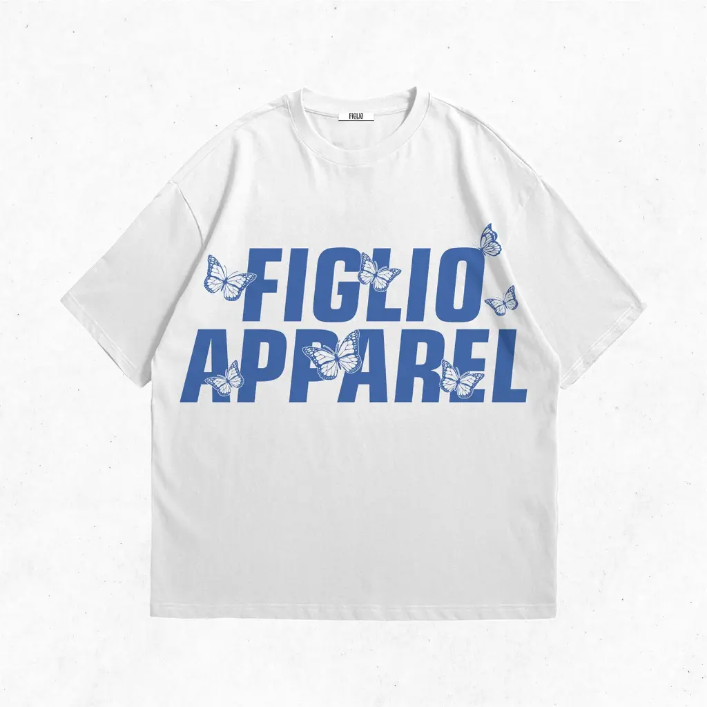 BUTTERFLY OVERSIZED - T-SHIRT - FIGLIO - PUTIH