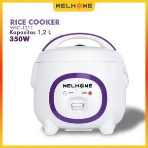 Welhome Rice Cooker / Magic Com 1.2 Liter 3 in 1 - WRC1211 - FREE ONGKIR Jabodetabek