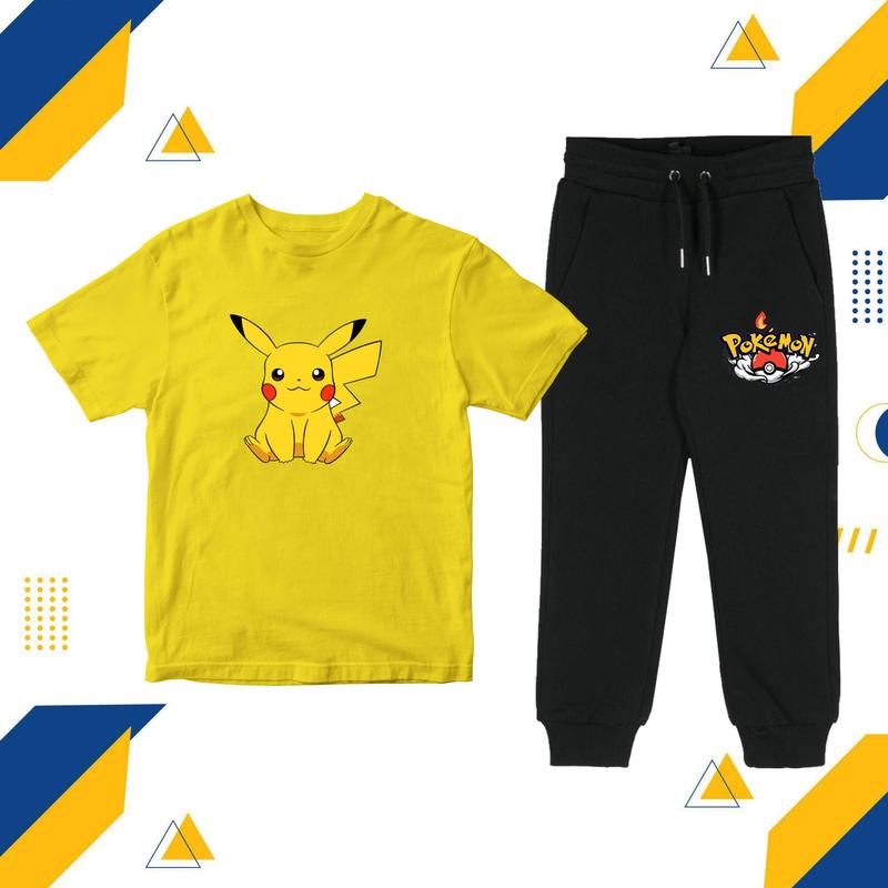 Product Introduction of Setelan Anak Dan Celana Pokemon Pikachu - Set Kaos Celana Pikachu Pokemon 36