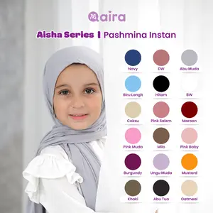 Qaira Jilbab Pashmina Instan Anak - Aisha Series