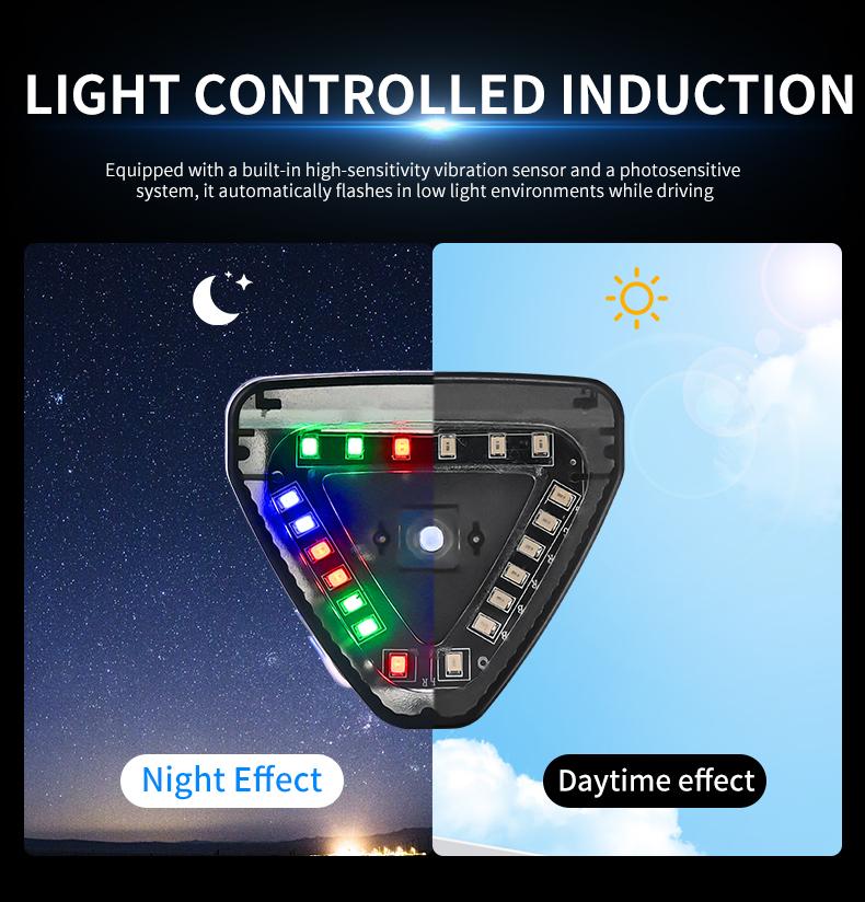 Product Introduction of 1pc RGB Car Fake Security Light Solar Powered Simulated Dummy Alarm Wireless Warning Anti Theft Caution Lamp LED Flashing Imitation 16