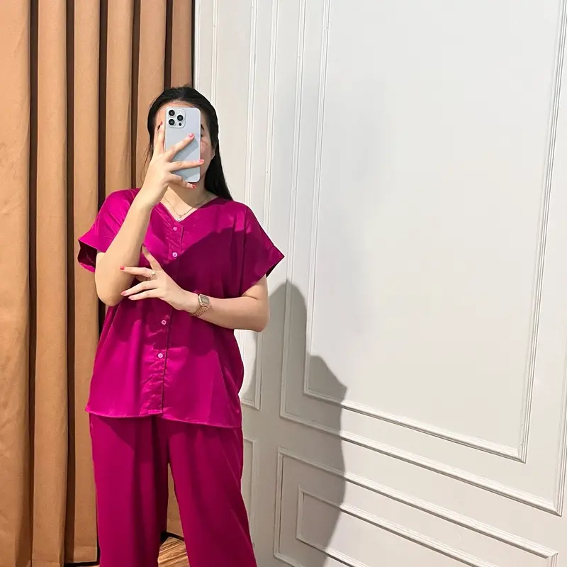 Zhafa Setelan polos one set Piyama Premium Busui Freindly 2