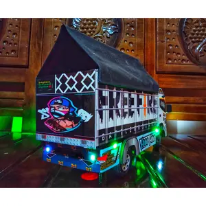 mainan mobil-mobilan anak miniatur Truk ff bonus terpal Anak Cowok Set Hadiah Toys Control