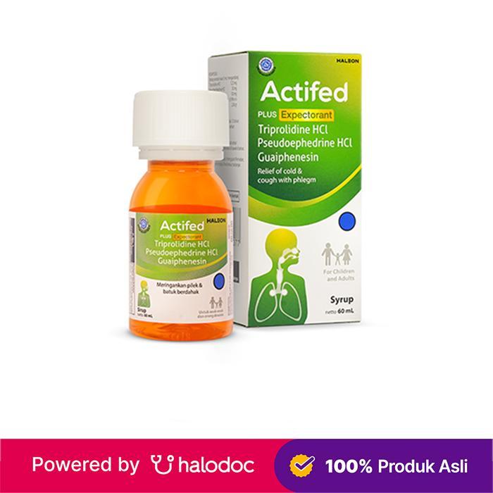actifed plus expectorant sirup 60 ml