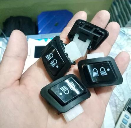 Tombol Saklar Dimmer Lampu Motor Kotak 3 Mode On Off Dim Jauh 3