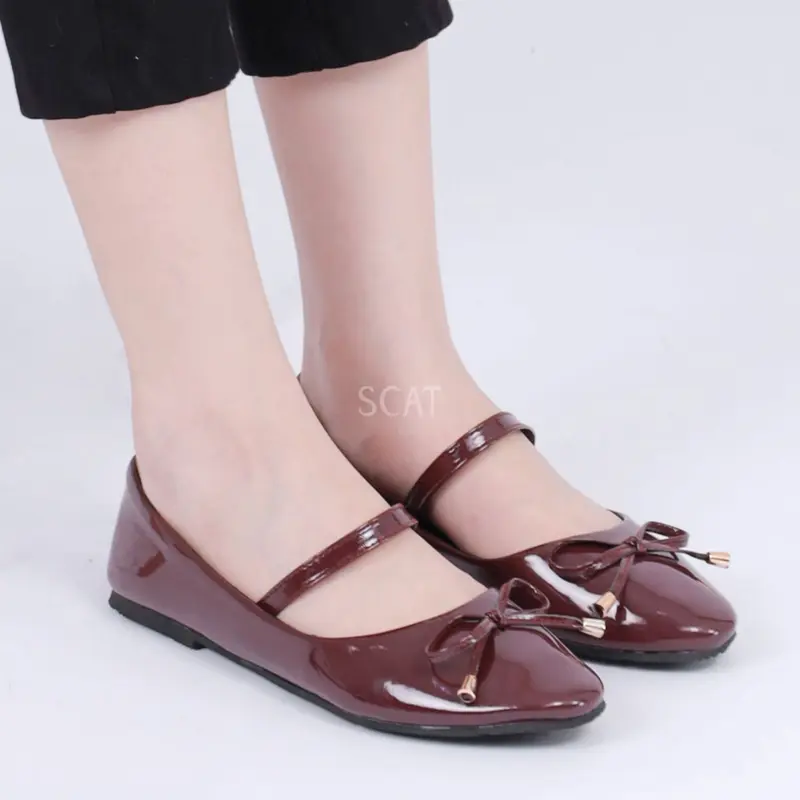 SCAT Lily Flatshoes Wanita Sepatu Casual Sepatu Hangout Sepatu Kerja Sepatu Kekinian Wanita 1