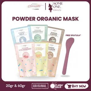 [TERMURAH] PINKROULETTE Wash Off Mask 20gr & 60gr - Coffee, Strawberry, Milk, Choco, Turmeric, Green Tea TERMURAH BPOM