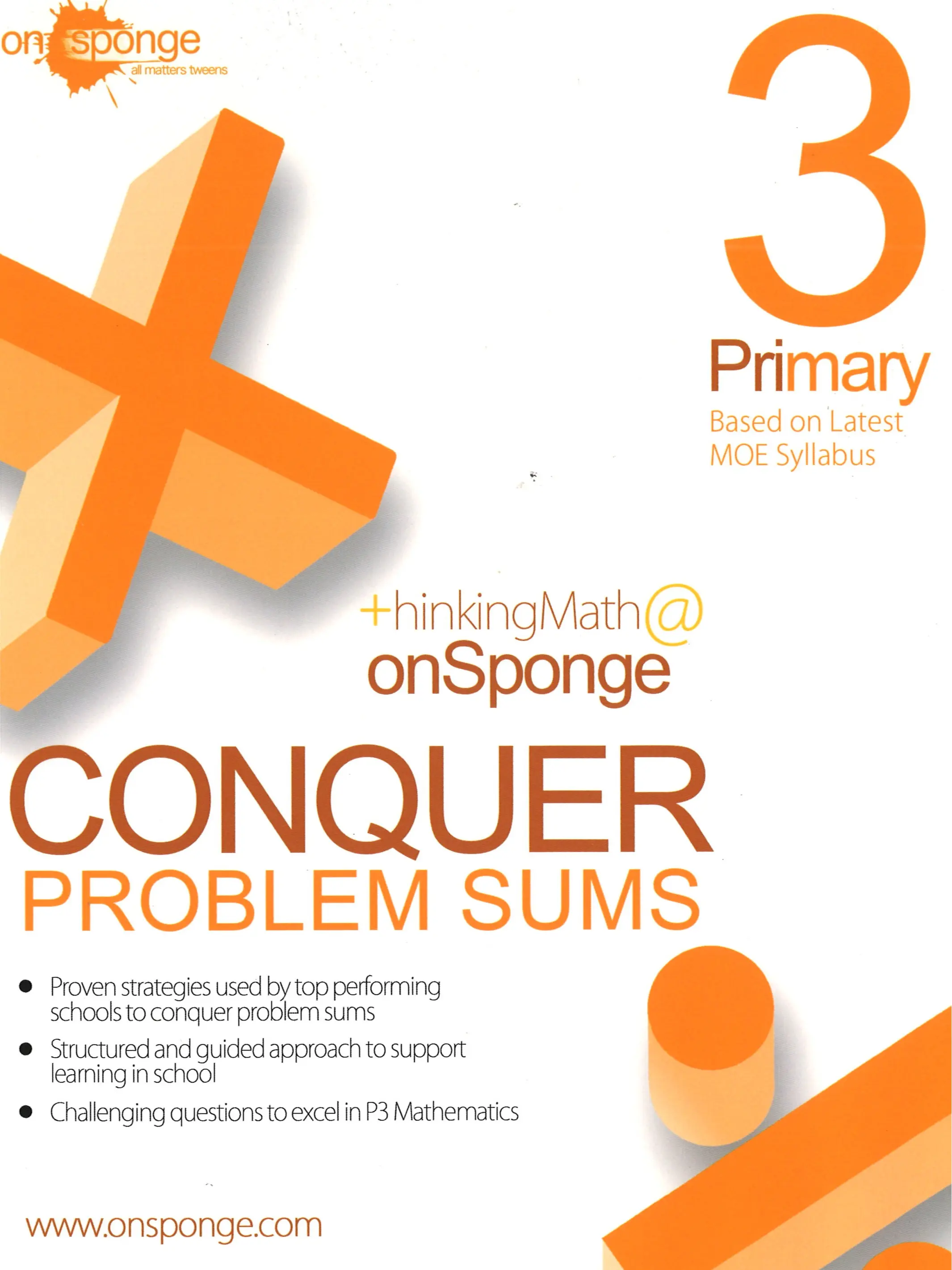 Primary 3 Conquer Problem Sums - Math Assessment Book by onSponge