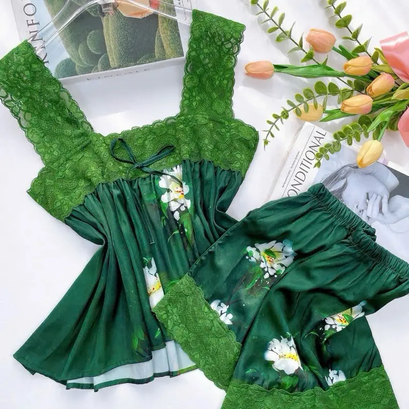 SÉC ĐỒ REN TAY CÁNH TIÊN VẢI GẤM XƯỚC IN HOẠ TIẾT 40-75kg CHO NỮ! | BigBuy360 - bigbuy360.vn