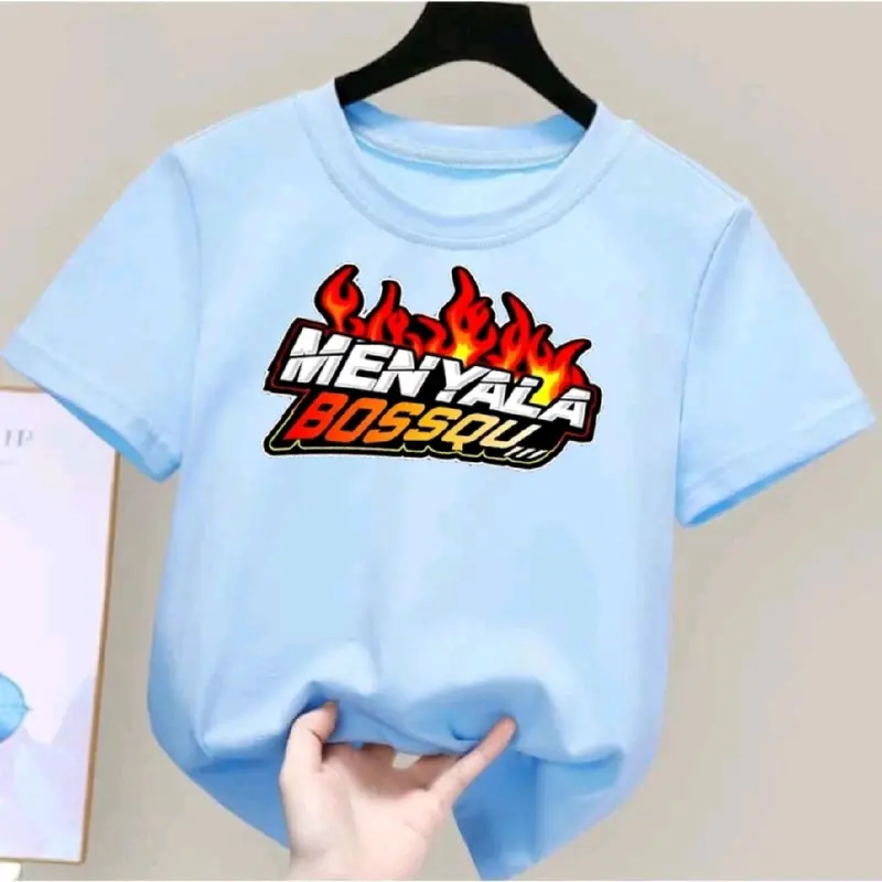 Kaos anak unisex usia 2-10 MOTIF Menyala Bossqu Pakain anak cewek cewok Perempuan Katun Bayi Cowok Combed Cotton Distro 2