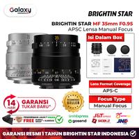 Gambar Brightin Star MF 35mm F0.95 Lensa Manual Focus 35 mm F/0.95 APSC Prime Garansi Resmi - Sony E dari Galaxy Camera Kota Tangerang 1 Tokopedia