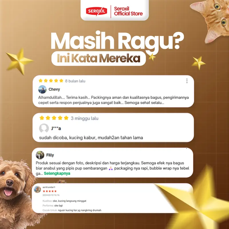 Seroxil Penghilang Noda Bekas Pipis Hewan Karpet Sofa URINE REMOVER 3