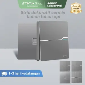Soket Sakelar Dinding Sakelar Cek Sakelar Dinding Busur Dalam Ganda Busur Dalam Ganda Sakelar Dinding Dinding Abu-abu 1/2/3/4 Posisi 1 Arah Stop 3 Lubang Soket Saklar Dinding Dinding Lampu Listrik Saklar Lampu Peralatan Listrik lightswitch Kristal Tiang