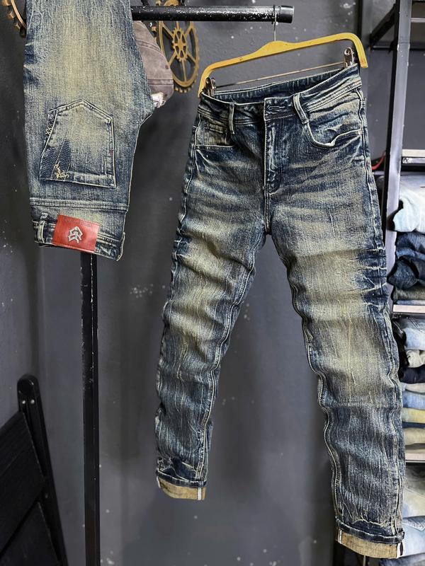 2 Mẫu Quần Jean Nam Dài JD123- TD715 Quần JEAN Nam Dài Mạng Chỉ T & Màu Xanh Was Thêu Chữ X Viền Đỏ Ngang Túi J2938 - J3943