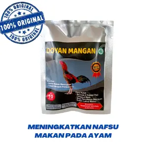 jamu ayam DOYAN MANGAN SASET 10 KAPSUL - meningkatkan nafsu makan ayam