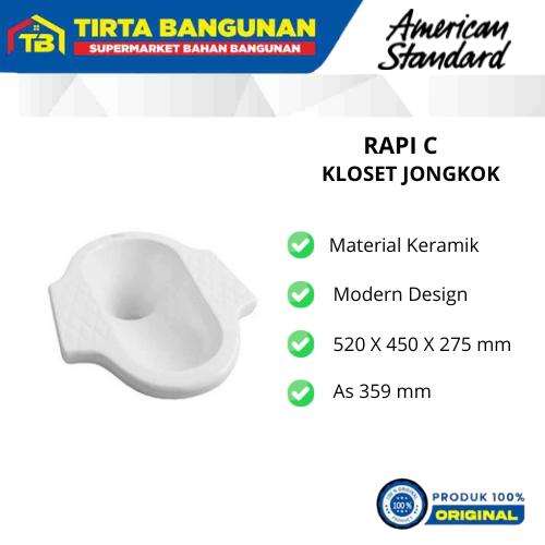 AMERICAN STANDARD RAPI C KLOSET / CLOSET / TOILET / WC JONGKOK - Shop ...