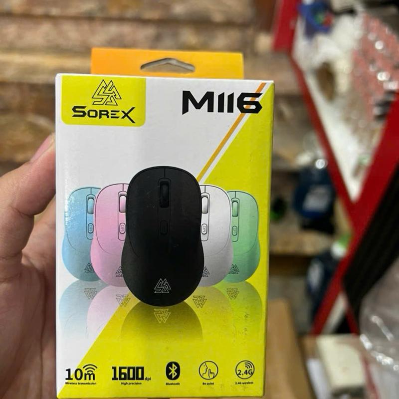 Sorex M116 Chuột Máy Tính Không Dây Bluetooth 10m 1600 DPI Nhiều Màu Sắc