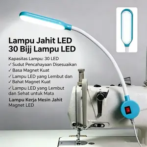 Lampu Mesin Jahit Led 20 Titik Magnet (Pakai Colokan)