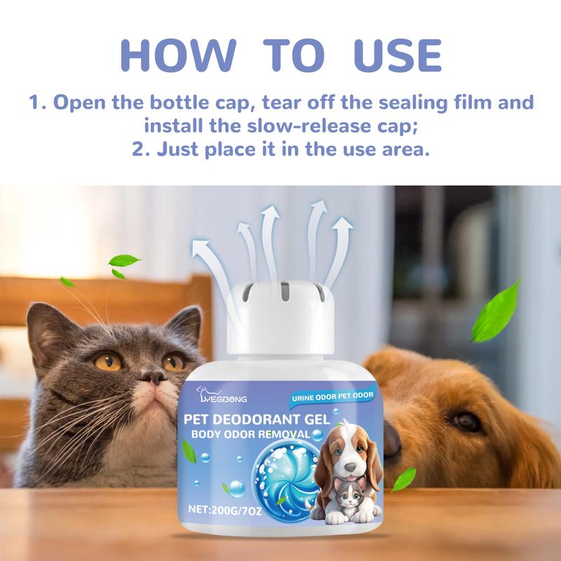Deodorizing Fragrance Gel, Dog Odor Remover, Odor Neutralizing Gel, Pet Odor Absorber - Natural Plant Extract Formulated Fragrance Gel Removes Anxious Odors and Urine Stains 7