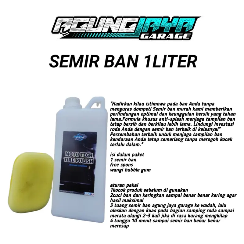Silikon pengkilap body motor dan mobil, penghitam ban free spons Car 0