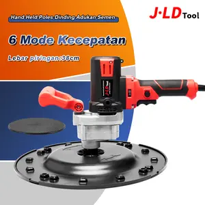 JLD Hand Held Poles Dinding Adukan Semen 4800W Mesin Plester Acian Semen Tembok 6 Mode Speed Bak Listrik Motor Perekat