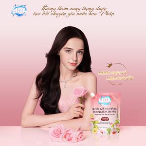 LIQA-Nước Giặt Xả  Sạch Sâu Lưu Hương 24H-72H  Đậm Đặc Lavender  Thơm Lâu An oàn Cho Da  Dịu Nhẹ  Không Kích Ứng  Giữ Màu  Mềm Mại  KHÔNG Phốt Pho  KHÔNG Huỳnh Quang  Thành Phần Lô Hội Dịu Nhẹ