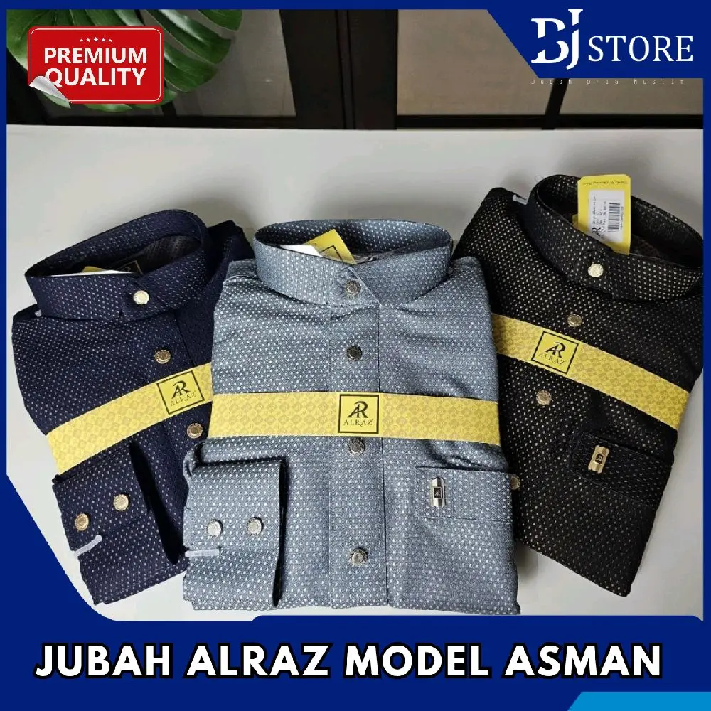 Jubah Alraz Woll ASMAN/ Gamis Wool AlRaz Premium / Jubah Pria Dewasa / Gamis Haramain Woll / Jubah Saudi Ori Terbaru