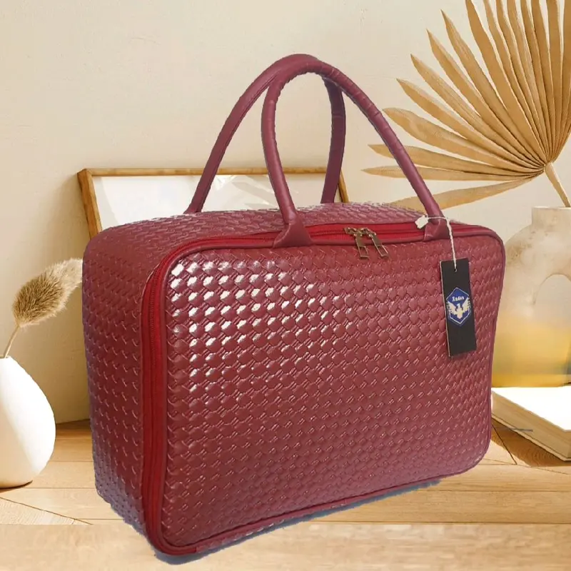 NADOS-Tas Pakaian Eksklusif dengan Keanggunan Modern Elegansi Anyaman Kulit  untuk Profesional Kepraktisan dan Kegagahan di Setiap Perjalanan Travel Pria 3