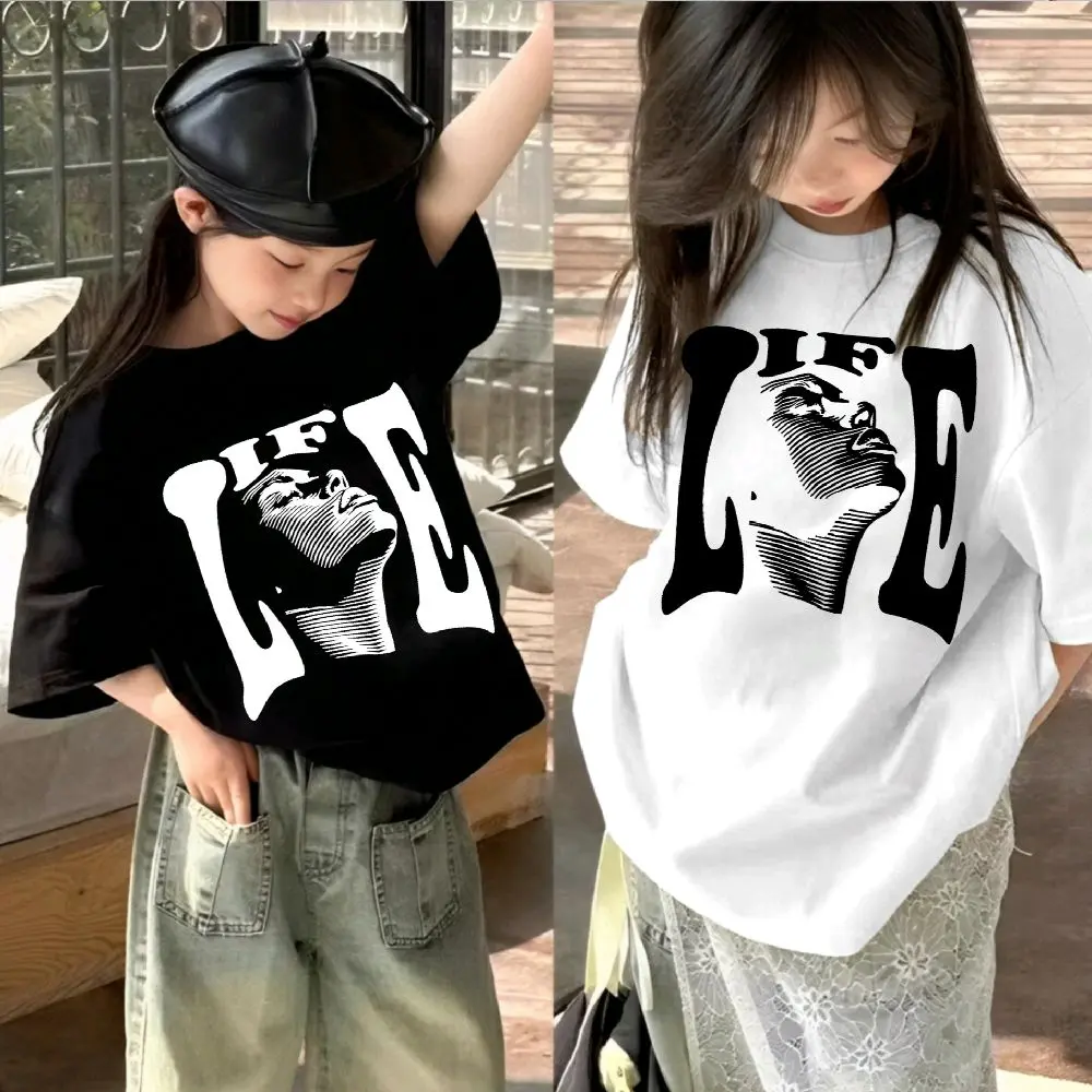KAOS UNISEX OVERSIZE ANAK TANGGUNG LAKI LAKI PEREMPUAN UNTUK USIA 5-13 TAHUN / BAJU ATASAN DISTRO ANAK LIFE