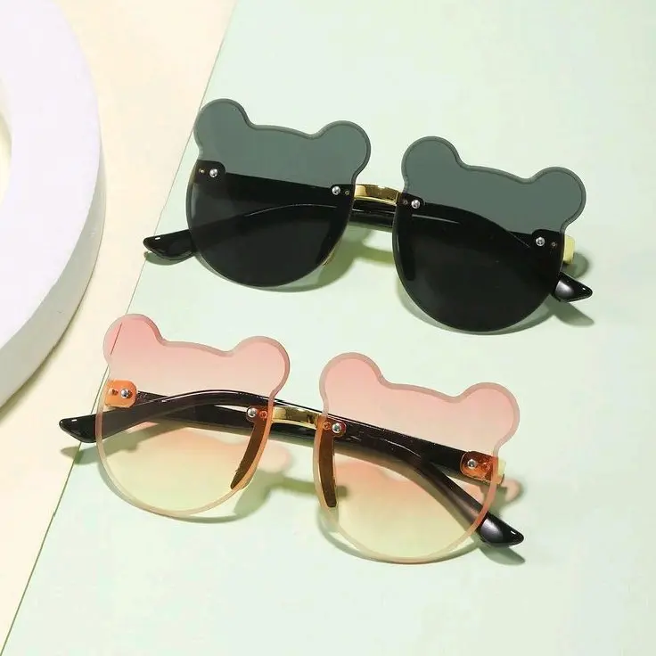 GAS - Kacamata Anak Model Beruang Lensa Bening Warna Warni Lucu Untuk Si Kecil Tampil Imut Model Terbaru Harga Termurah. Aksesoris Fashion Kekinian 5