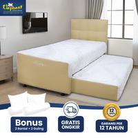Gambar Kasur Latex 2in1 Emily Komplit set Merek Elephant Latex Spring - 100 x 200, Pink dari Elephant Springbed Kab. Tangerang 1 Tokopedia
