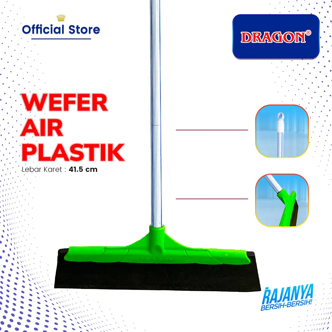 [COD] [TERMURAH] Dragon Wefer Air Plastik Karet Tebal Gagang Besi 110cm