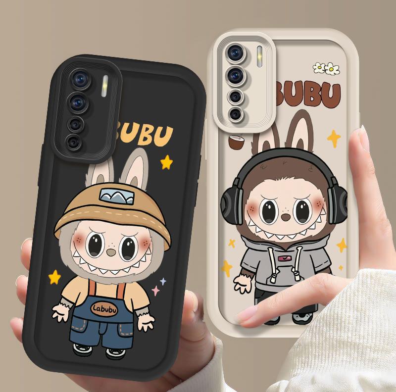 Ốp Điện Thoại, Dành Cho OPPO RENO 3, A91, A31, F15, A8, Thiết Kế cặp Đôi Hoạt Hình Dễ Thương, Labubu, Viền TPU Silicon Mềm, Chống Sốc