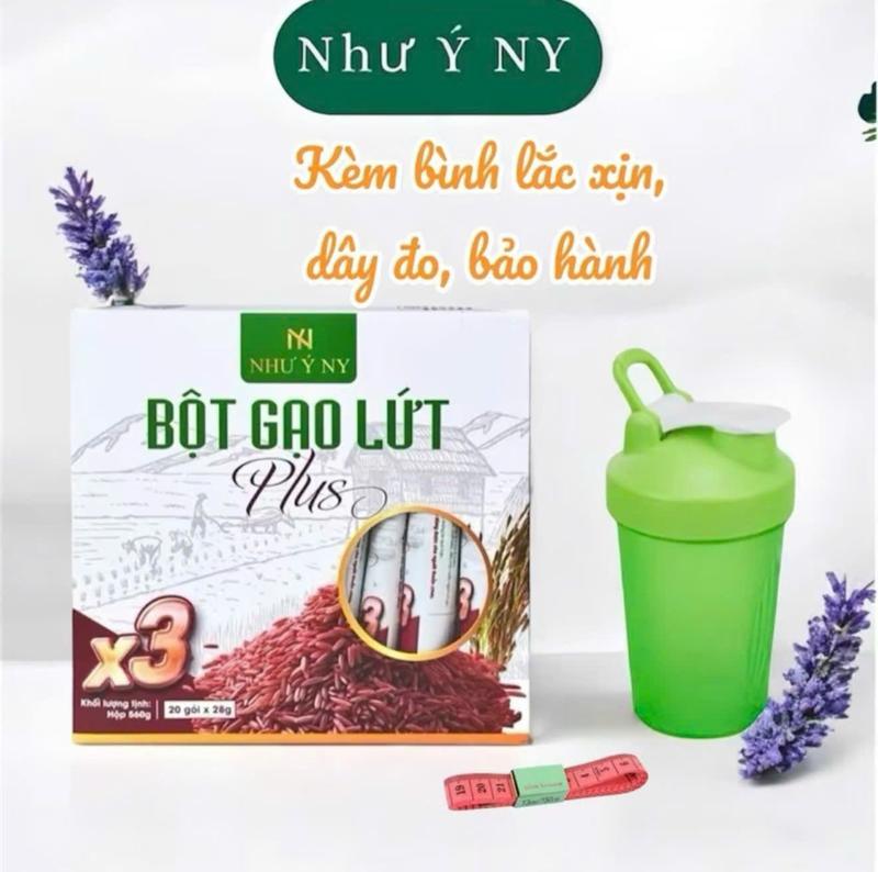 01 Hộp Bột Gạo Lứt Plus X3 NHƯ Ý NY 20 gói