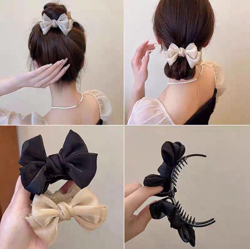 Klip Rambut Ikatan bentuk rama-rama Hitam, Ketibaan Baru Selebriti ...