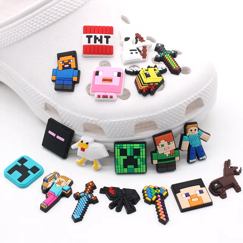 Serbaguna 1PCS PVC DIY Kartun imut-imut hutan Pola Tempelan Aksesoris Sandal pin Sepatu Sepatu Menghias