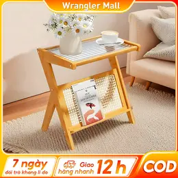 Bàn kệ gỗ, gấp gọn trang trí decor hợp cho các quán cafe