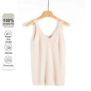 MuMeng [100% Cashmere] Cashmere Knitted Halter Top for Women,   Versatile Sweaters Suitable for all seasons Inner Layer camisole3535