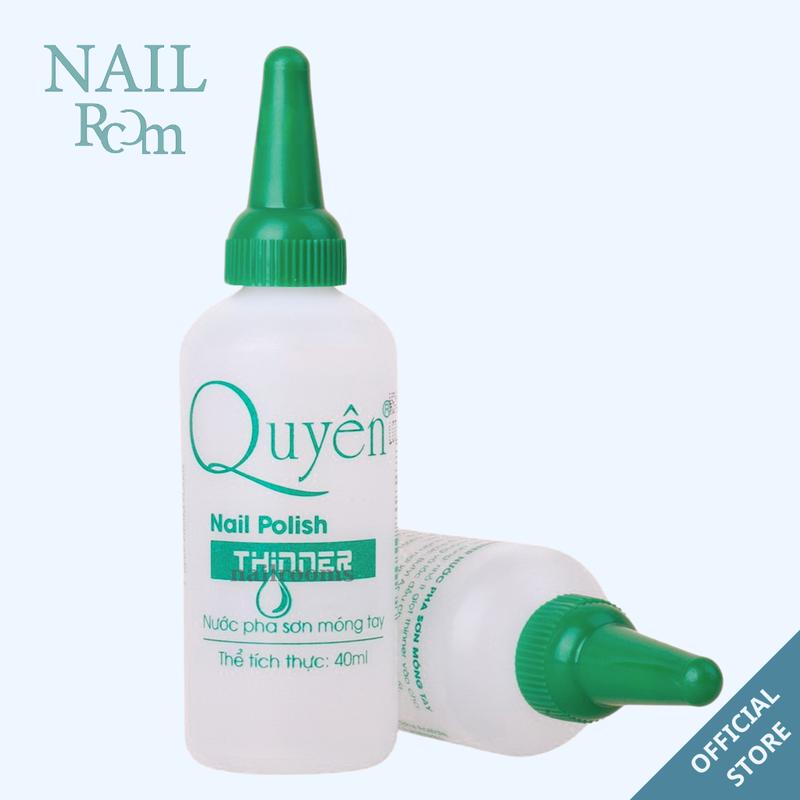 Nước pha sơn móng tay Quyên chính hãng 40ml - Nước pha loãng sơn gel cao cấp nhanh chóng đều màu