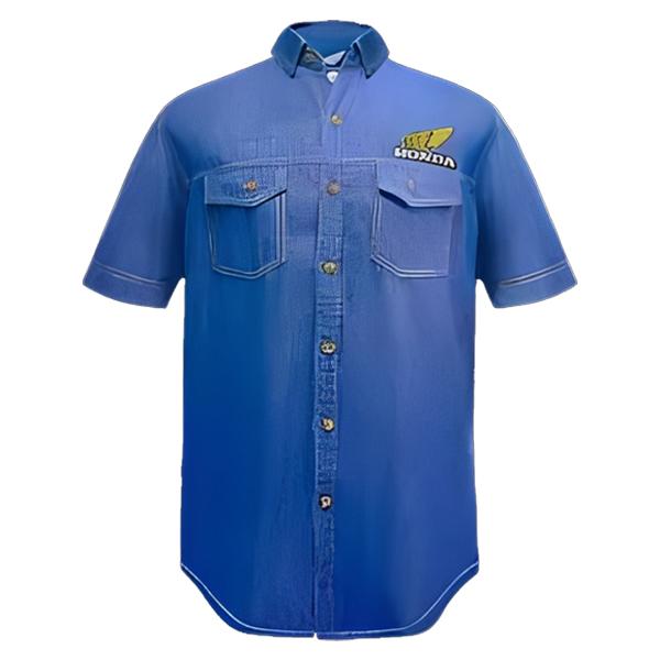 Gambar Kemeja Classic Denim Shirt Biru (M) AHK01001015 dari Honda Cengkareng Kota Tangerang Tokopedia