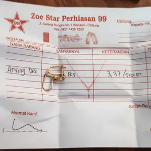 Tebus Murah Anting E. M. A. S Muda Model Desy Mata Satu Wanita Gold Ukuran 16 Dewasa Anak Bisa Pakkek Earrings kekinian