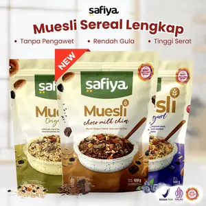 Safiya Muesli 1 Kg Oatmeal Dried Fruit Sereal Lengkap Premium