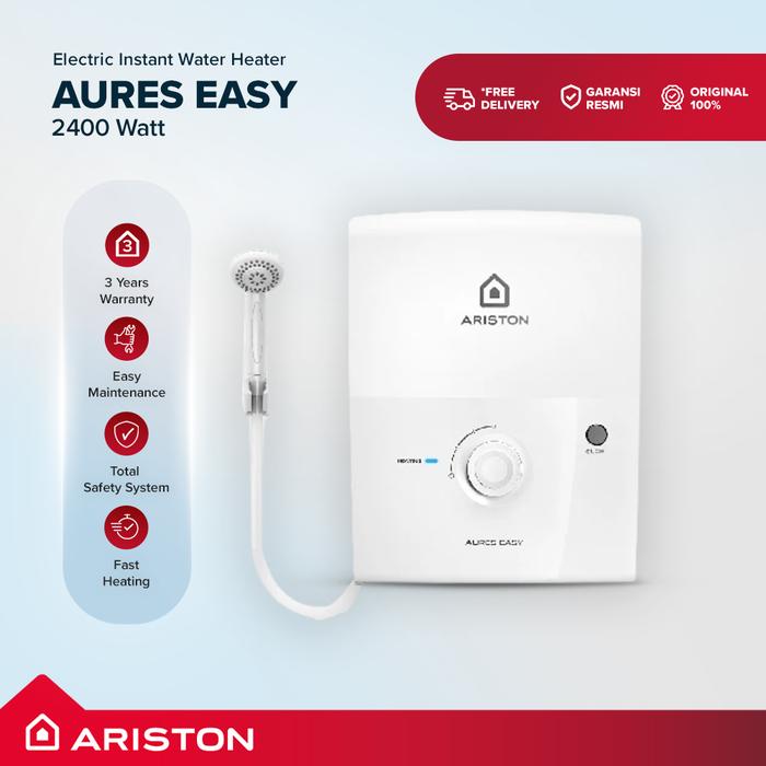 Promo ARISTON - Instant Water Heater - New Aures Easy 2400 Watt Tanpa ...