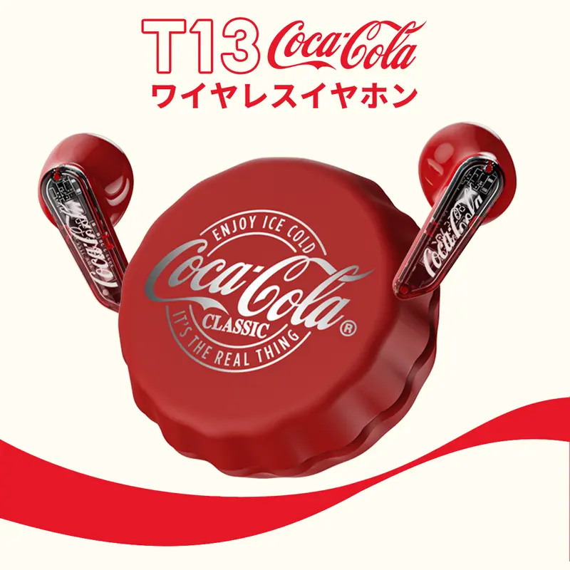 Coca-Cola T13 Bluetooth イヤホン 13mmドライバー キャップ型