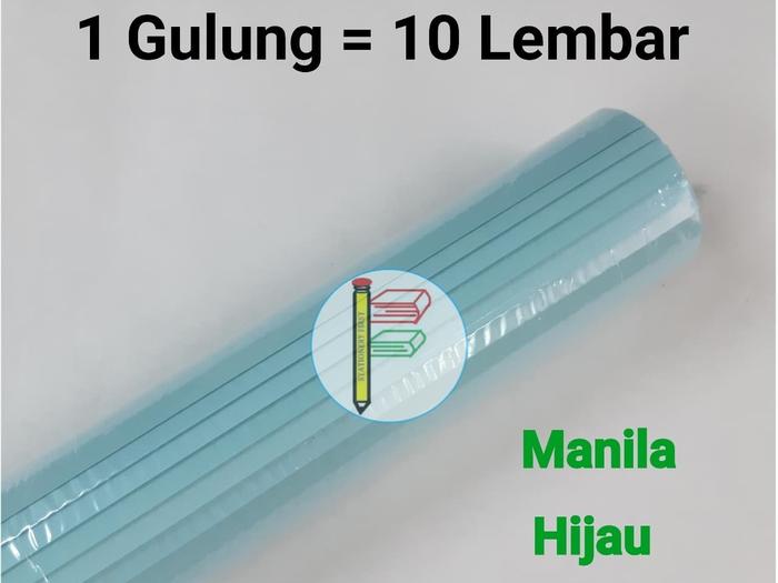 Gambar Kertas Karton Manila BC Hijau Doff per Roll 10 Lembar Serbaguna dari Stationery First Kota Administrasi Jakarta Barat Tokopedia