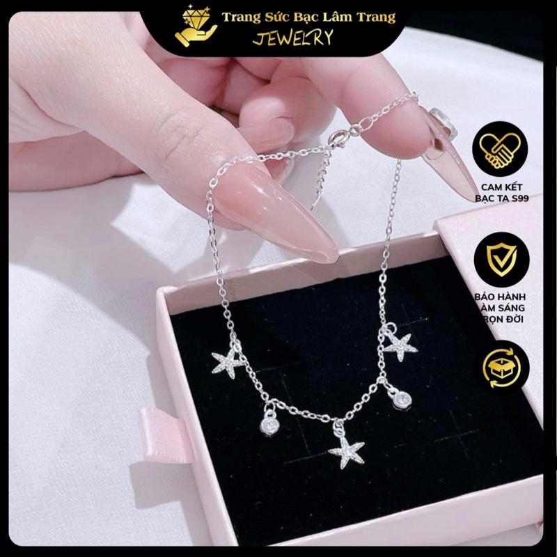  Lắc chân ngôi sao bạc ta xinh xắn-LTJ014 