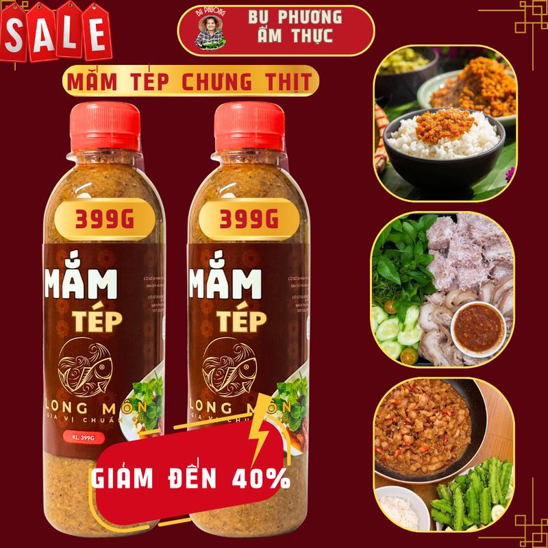 Combo 2 Chai Mắm Tép Mỗi Chai 399G truyền thống thương hiệu Bu Phương dùng trong món mắm tép chưng thịt chấm rau củ quả luộc thịt luộc bún mắm lẩu mắm nước mắm Nước Sốt Gia Vị nước chấm mắm mắm nhà mắm tép nuoc mam nuoc mam mắm tép Chua